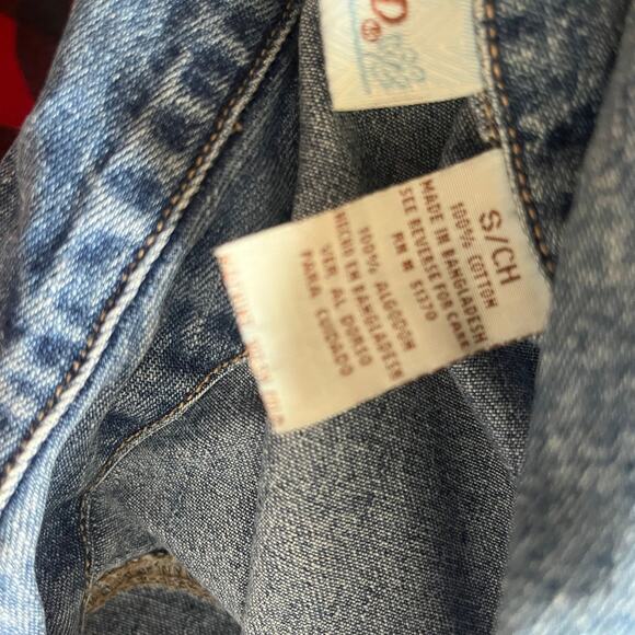 Kathy Ireland Denim Zip Vest Womens Small Blue Jean Sleeveless Jacket Top - Picture 5 of 8